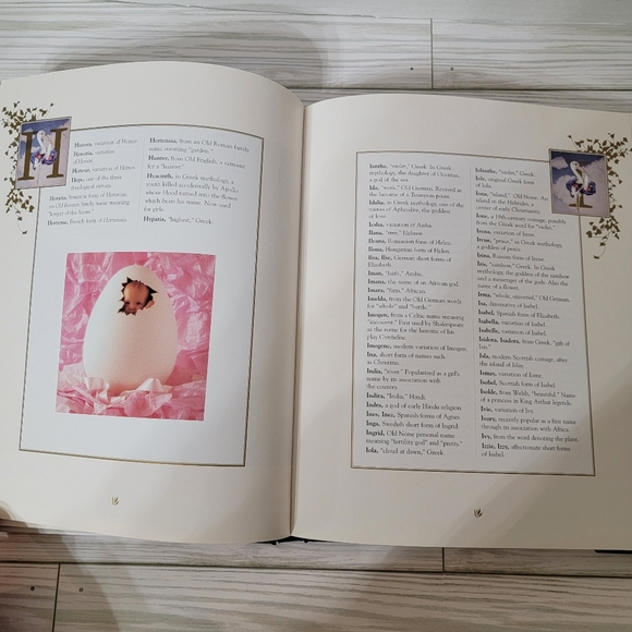 1997 Anne Geddes Baby Names Keepsake Hardback Book 144 Pages Like New Condition - Picture 7 of 9